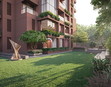 Green residential surroundings at The Double Three